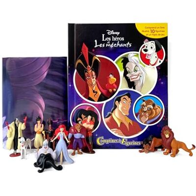 Xxx DISNEY Héros et Méchants COMPTINES ET FIGURINES - Publicité Xxx DISNEY Héros et Méchants COMPTINES ET FIGURINES - Publicité