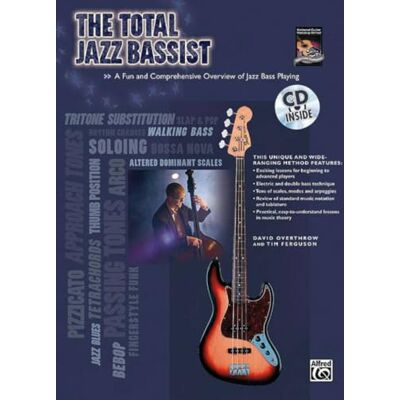 Overthrow, David (au Total Jazz Bassist (book/CD) --- Guitare Basse Overthroe, D & Ferguson, T --- Alfred Publishing - Publicité Overthrow, David (au Total Jazz Bassist (book/CD) --- Guitare Basse Overthroe, D & Ferguson, T --- Alfred Publishing - Publicité