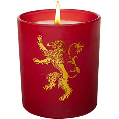 Insight Editions Game of Thrones: House Lannister Large Glass Candle - Publicité Insight Editions Game of Thrones: House Lannister Large Glass Candle - Publicité