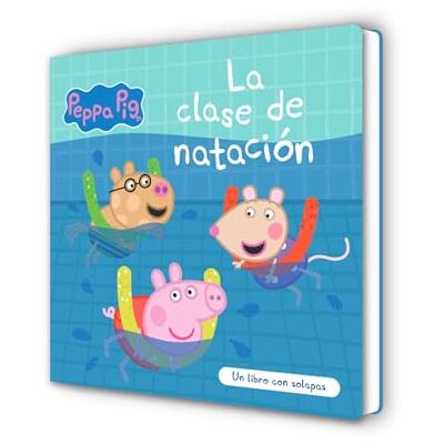 Hasbro Peppa Pig. Libro de cartón con solapas La clase de natación - Publicité Hasbro Peppa Pig. Libro de cartón con solapas La clase de natación - Publicité
