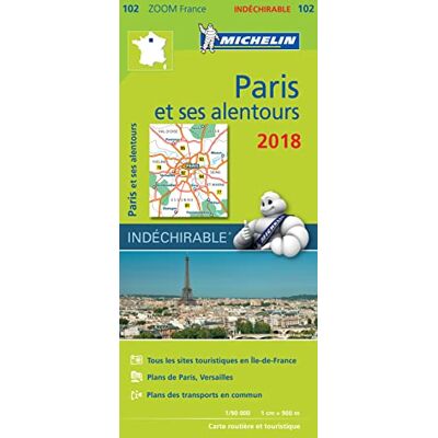 Michelin CARTE ZOOM 102 PARIS ET SES ALENTOURS 2018 - Publicité Michelin CARTE ZOOM 102 PARIS ET SES ALENTOURS 2018 - Publicité