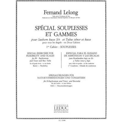 Lelong, Fernand (com Spécial Souplesses et Gammes 1er Cahier. Solo pour Tuba. Publicité Lelong, Fernand (com Spécial Souplesses et Gammes 1er Cahier. Solo pour Tuba. Publicité