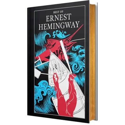 Ernest Hemingway:Collection Of Novels : The Sun Also Rises Book 1-3/ For Whom the Bell Tolls/ A Farewell to Arms 1-5/ The Old Man And The Sea(Leather-bound) - Publicité Ernest Hemingway:Collection Of Novels : The Sun Also Rises Book 1-3/ For Whom the Bell Tolls/ A Farewell to Arms 1-5/ The Old Man And The Sea(Leather-bound) - Publicité