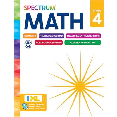 Spectrum Math, Grade 4 - Publicité Spectrum Math, Grade 4 - Publicité