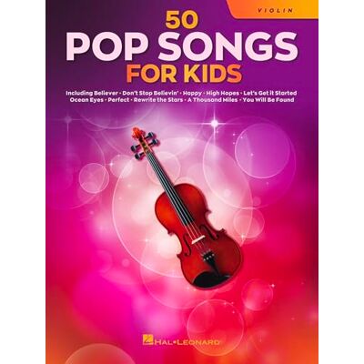 Various 50 Pop Songs for Kids Recueil de partitions pop pour violon solo avec 50 chansons célèbres de divers artistes pour enfants et jeunes violonistes Songbook pour jouer et enrichir son répertoire - Publicité Various 50 Pop Songs for Kids Recueil de partitions pop pour violon solo avec 50 chansons célèbres de divers artistes pour enfants et jeunes violonistes Songbook pour jouer et enrichir son répertoire - Publicité