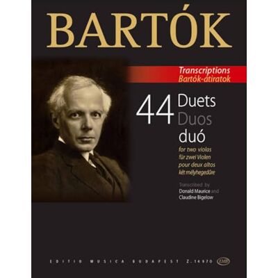 Bela, Bartok Bela bartok : 44 duets for two violas from the 44 violin duets - Publicité Bela, Bartok Bela bartok : 44 duets for two violas from the 44 violin duets - Publicité