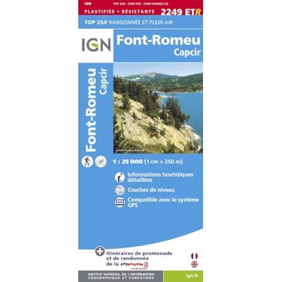 IGN Font-Romeu / Capcir (2249ETR) - Publicité IGN Font-Romeu / Capcir (2249ETR) - Publicité