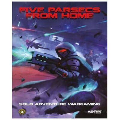 Modiphius Entertainment Five Parsecs from Home Solo Adventure Wargame - Publicité Modiphius Entertainment Five Parsecs from Home Solo Adventure Wargame - Publicité