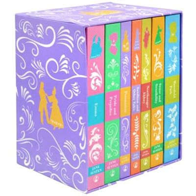 Austen, Jane Jane Austen: The Complete 7 Books Hardcover Books Box Set: Emma, Pride and Prejudice, Persuasion, Sanditon and Other Tales, Northanger Abbey, Sense and Sensibility & Mansfield - Publicité Austen, Jane Jane Austen: The Complete 7 Books Hardcover Books Box Set: Emma, Pride and Prejudice, Persuasion, Sanditon and Other Tales, Northanger Abbey, Sense and Sensibility & Mansfield - Publicité