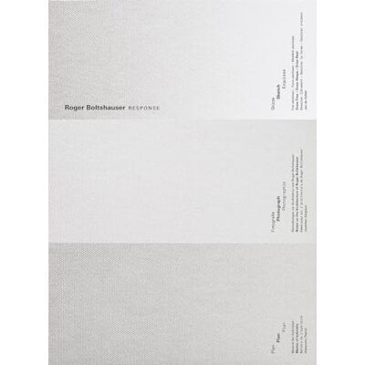 Roger Boltshauser Response - Publicité Roger Boltshauser Response - Publicité