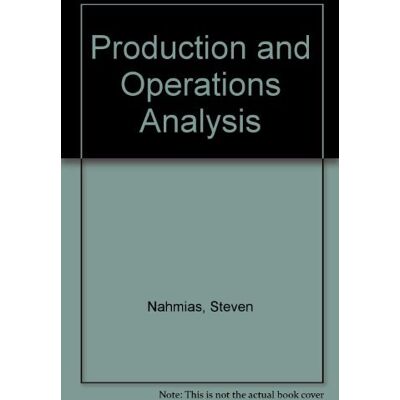 Nahmias, Steven Production and Operations Analysis - Publicité Nahmias, Steven Production and Operations Analysis - Publicité