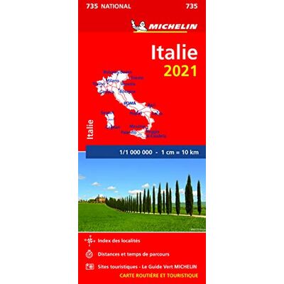 Michelin Carte Nationale Italie 2021 - Publicité Michelin Carte Nationale Italie 2021 - Publicité