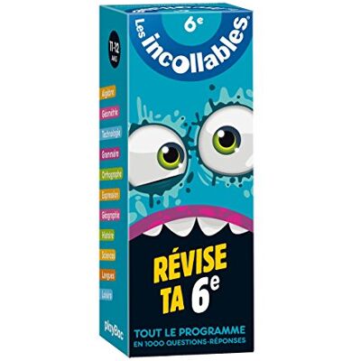 Play Bac Incollables Révise ta 6e Cahier de vacances - Publicité Play Bac Incollables Révise ta 6e Cahier de vacances - Publicité