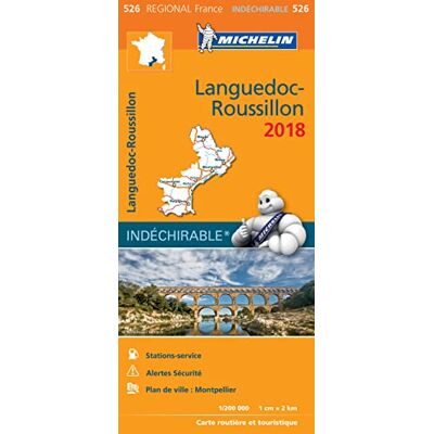 Michelin CARTE REGIONALE 526 LANGUEDOC ROUSSILLON 2018 - Publicité Michelin CARTE REGIONALE 526 LANGUEDOC ROUSSILLON 2018 - Publicité