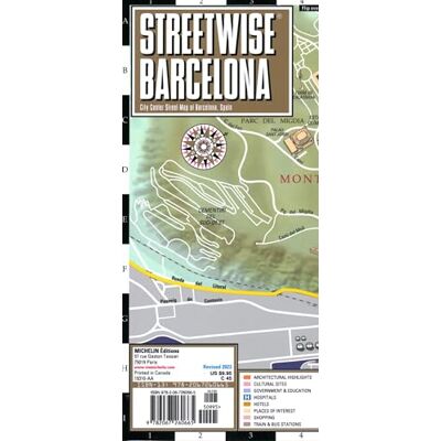 Michelin Streetwise Barcelona Map: City Center Street Map of Barcelona, Spain - Publicité Michelin Streetwise Barcelona Map: City Center Street Map of Barcelona, Spain - Publicité