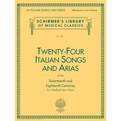 Divers, Auteurs 24 Italian Songs & Arias Medium Low Voice. Publicité Divers, Auteurs 24 Italian Songs & Arias Medium Low Voice. Publicité