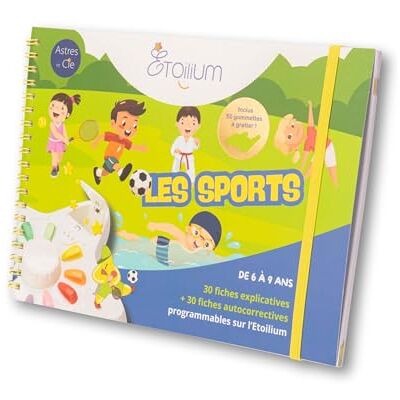 Astres et Cie LIVRET ETOILIUM Les sports 30 fiches explicatives + 30 fiches autocorrectives programmables sur l’ETOILIUM, 6-9 ans, 1 à 2 Joueurs, Jeu éducatif - Publicité Astres et Cie LIVRET ETOILIUM Les sports 30 fiches explicatives + 30 fiches autocorrectives programmables sur l’ETOILIUM, 6-9 ans, 1 à 2 Joueurs, Jeu éducatif - Publicité