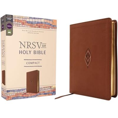 Zondervan NRSVue, Holy Bible, Compact, Leathersoft, Brown, Comfort Print - Publicité Zondervan NRSVue, Holy Bible, Compact, Leathersoft, Brown, Comfort Print - Publicité