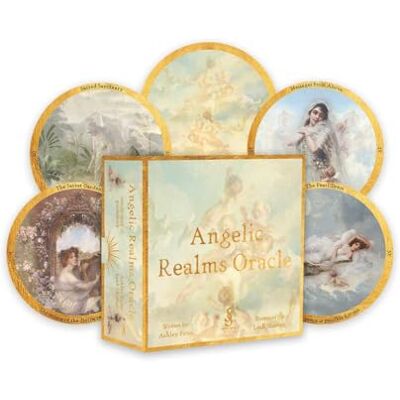 Frost, Ashley Angelic Realms Oracle: Tap into Your Angelic Energy and the Divine Realms (40 Full-Color Round Cards and 94-Page Full-Color Guidebook) - Publicité Frost, Ashley Angelic Realms Oracle: Tap into Your Angelic Energy and the Divine Realms (40 Full-Color Round Cards and 94-Page Full-Color Guidebook) - Publicité