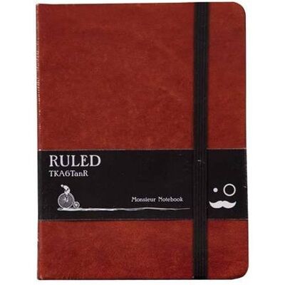Monsieur Notebook Leather Journal Tan Plain Medium A6 - Publicité Monsieur Notebook Leather Journal Tan Plain Medium A6 - Publicité