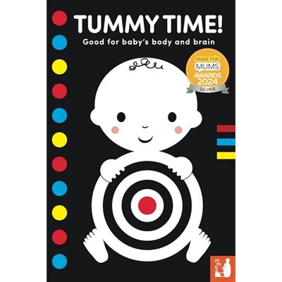 Mama Makes Books Tummy Time!: A high-contrast fold-out book with mirror for babies - Publicité Mama Makes Books Tummy Time!: A high-contrast fold-out book with mirror for babies - Publicité