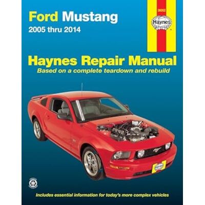 Haynes Ford Mustang 2005 Thru 2014 Automotive Repair Manual - Publicité Haynes Ford Mustang 2005 Thru 2014 Automotive Repair Manual - Publicité