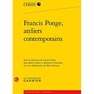 Collectif Francis Ponge, ateliers contemporains - Publicité Collectif Francis Ponge, ateliers contemporains - Publicité