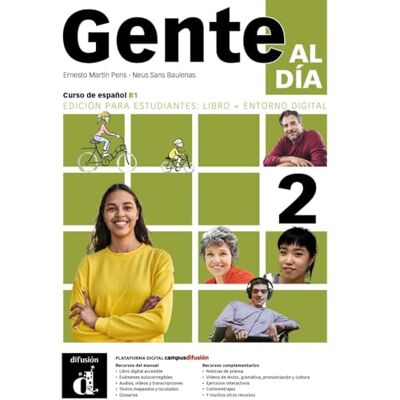 Gente al día 2 B1 Edición híbrida: Edición internacional. Libro del alumno y cuaderno de ejercicios con audios y vídeos + código directo al entorno digital del manual en Campus Difusión (12 meses) - Publicité Gente al día 2 B1 Edición híbrida: Edición internacional. Libro del alumno y cuaderno de ejercicios con audios y vídeos + código directo al entorno digital del manual en Campus Difusión (12 meses) - Publicité