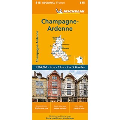Michelin Regional France Champagne-ardenne Map - Publicité Michelin Regional France Champagne-ardenne Map - Publicité