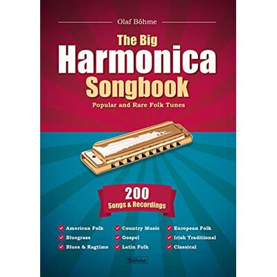 Böhme, Olaf The Big Harmonica Songbook: Popular and Rare Folk Tunes, 200 Songs & Recordings - Publicité Böhme, Olaf The Big Harmonica Songbook: Popular and Rare Folk Tunes, 200 Songs & Recordings - Publicité
