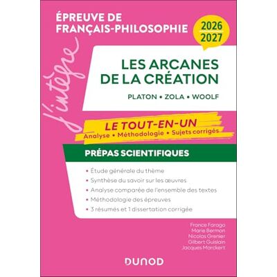 Farago, France Manuel Prépas scientifiques Les arcanes de la création Français-Philosophie 2026-2027 - Publicité Farago, France Manuel Prépas scientifiques Les arcanes de la création Français-Philosophie 2026-2027 - Publicité