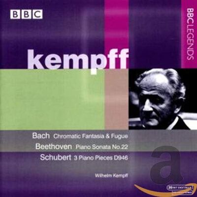 Bach Récital Wilhelm Kempff, piano - Publicité Bach Récital Wilhelm Kempff, piano - Publicité