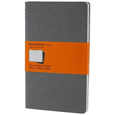 Moleskine Set de 3 cahiers lignés Gris - Publicité Moleskine Set de 3 cahiers lignés Gris - Publicité