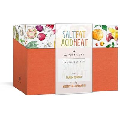 Nosrat, Samin Salt, Fat, Acid, Heat Postcards - Publicité Nosrat, Samin Salt, Fat, Acid, Heat Postcards - Publicité
