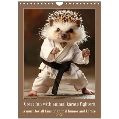 Ruebsamen, Peter Great fun with animal karate fighters (Wall Calendar 2026 DIN A4 portrait), CALVENDO 12 Month Wall Calendar: A must for all fans of animal humor and karate - Publicité Ruebsamen, Peter Great fun with animal karate fighters (Wall Calendar 2026 DIN A4 portrait), CALVENDO 12 Month Wall Calendar: A must for all fans of animal humor and karate - Publicité