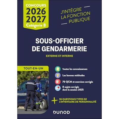 concours formation Concours Sous-officier de gendarmerie externe et interne Tout-en-un 2026/2027 - Publicité concours formation Concours Sous-officier de gendarmerie externe et interne Tout-en-un 2026/2027 - Publicité