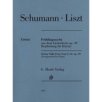 Liszt, F Frühlingsnacht (Nuit de prinetemps) d'après Liderkreis Opus 39 de Robert Schumann --- Piano - Publicité Liszt, F Frühlingsnacht (Nuit de prinetemps) d'après Liderkreis Opus 39 de Robert Schumann --- Piano - Publicité