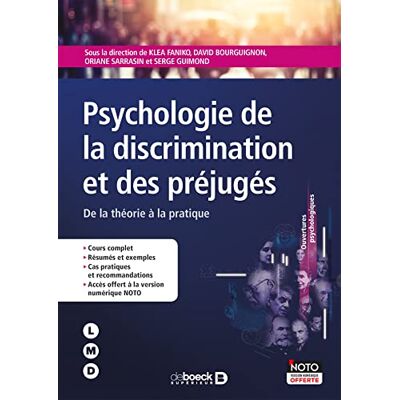 Collectif Psychologie de la discrimination et des préjugés: De la théorie à la pratique - Publicité Collectif Psychologie de la discrimination et des préjugés: De la théorie à la pratique - Publicité