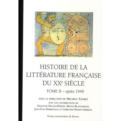 PUR Histoire de la littérature française DU XXE SIECLE - Publicité PUR Histoire de la littérature française DU XXE SIECLE - Publicité