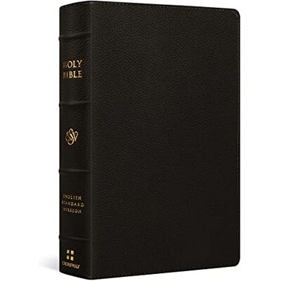 Holy Bible: Esv Large Print Personal Size Bible Buffalo Leather, Deep Brown - Publicité Holy Bible: Esv Large Print Personal Size Bible Buffalo Leather, Deep Brown - Publicité