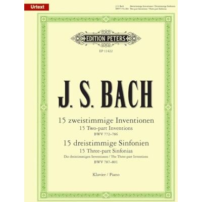Johann, Sebastian bac Inventions à 2 et 3 voix Bwv 772 Bwv 801 Urtext --- Piano - Publicité Johann, Sebastian bac Inventions à 2 et 3 voix Bwv 772 Bwv 801 Urtext --- Piano - Publicité