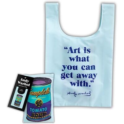 Galison Andy Warhol Soup Can Packable Nylon Tote Bag - Publicité Galison Andy Warhol Soup Can Packable Nylon Tote Bag - Publicité