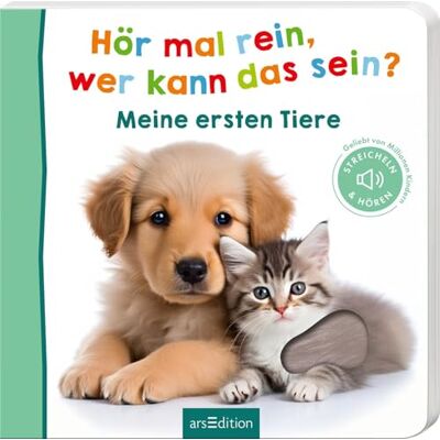 Hör mal rein, wer kann das sein? Meine ersten Tiere: Streicheln und hören - Publicité Hör mal rein, wer kann das sein? Meine ersten Tiere: Streicheln und hören - Publicité