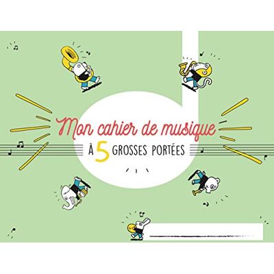 Xxx Cahier de musique pour enfant 5 grosses portees - Publicité Xxx Cahier de musique pour enfant 5 grosses portees - Publicité