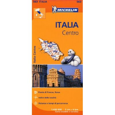 Italy Centre Michelin Regional Map 563 - Publicité Italy Centre Michelin Regional Map 563 - Publicité
