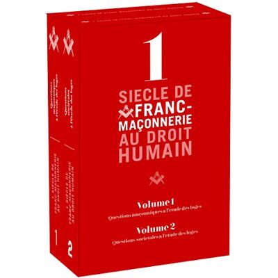 COLLECTIF 1 SIECLE DE FRANC-MACONNERIE AU DROIT HUMAIN COFFRET - Publicité COLLECTIF 1 SIECLE DE FRANC-MACONNERIE AU DROIT HUMAIN COFFRET - Publicité