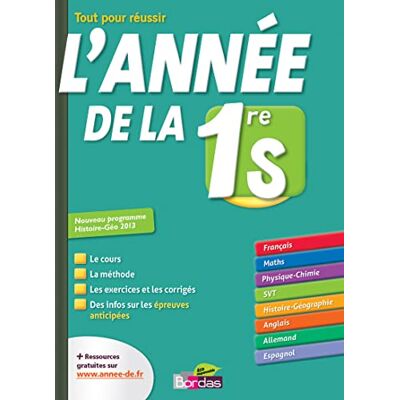 Collectif L'année de la 1re S Toutes les matières - Publicité Collectif L'année de la 1re S Toutes les matières - Publicité