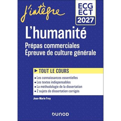 Frey, Jean-Marie Manuel Prépas commerciales ECG Epreuve de culture générale 2027 - Publicité Frey, Jean-Marie Manuel Prépas commerciales ECG Epreuve de culture générale 2027 - Publicité