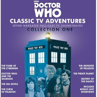 Pedler, Kit Doctor Who: Classic TV Adventures Collection One: Seven full-cast BBC TV soundtracks - Publicité Pedler, Kit Doctor Who: Classic TV Adventures Collection One: Seven full-cast BBC TV soundtracks - Publicité