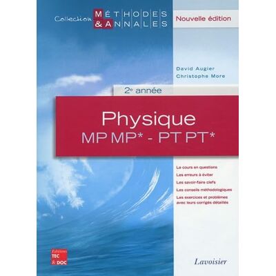 Augier, David Physique MP MP* PT PT* 2e année - Publicité Augier, David Physique MP MP* PT PT* 2e année - Publicité